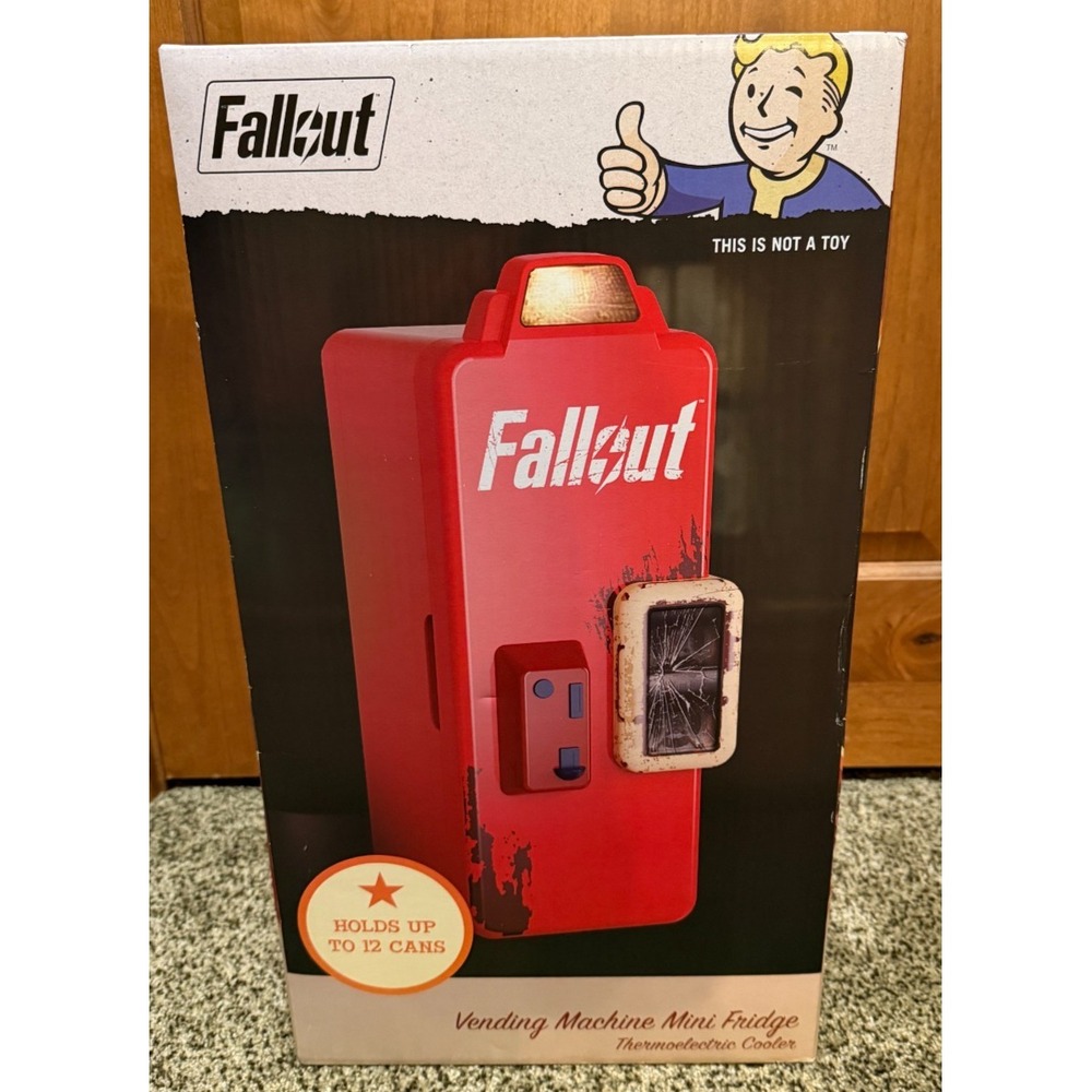 Fallout Nuka Cola Vending Machine Mini Fridge Thermoelectric Cooler NEW